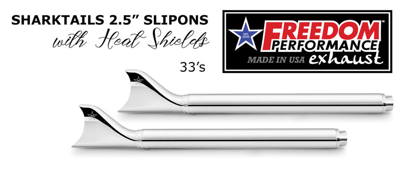 HARLEY TOURING SHARKTAIL & CREEPER 2.5" SLIP-ONS BUNDLE *CHECK DESCRIPTION FOR YEAR FITMENTS*
