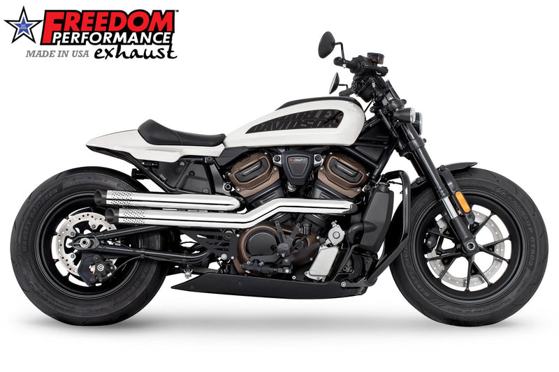 FREEDOM EXHAUST -  SPORTSTER S "NEW 2023" INDEPENDENCE "PERFORATED" HIGH Fits 2021 to Present