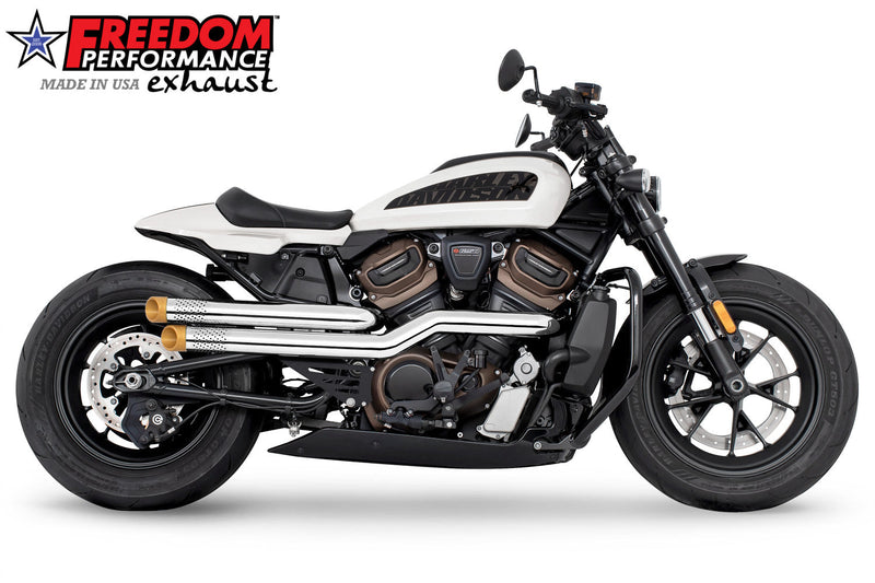 FREEDOM EXHAUST -  SPORTSTER S "NEW 2023" INDEPENDENCE "PERFORATED" HIGH Fits 2021 to Present