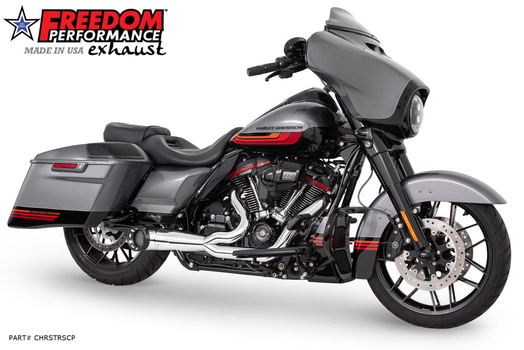 FREEDOM EXHAUST - TOURING 2-INTO-1 TURNOUT/SIDEDUMP FULL SYSTEM BUNDLE