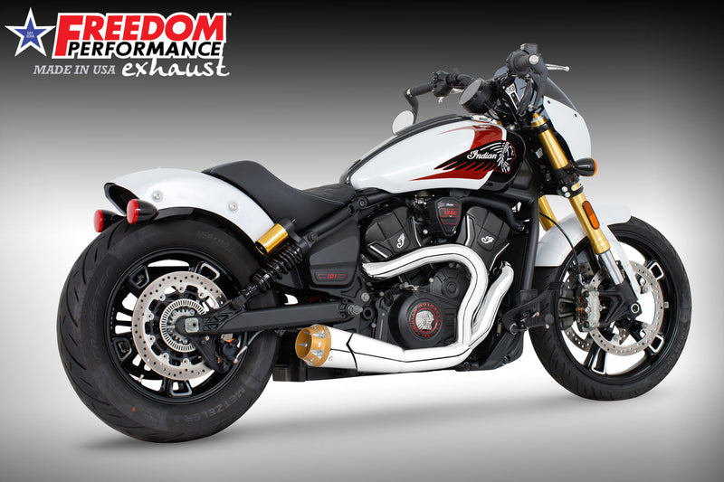 INDIAN 2025-PRESENT SCOUT 101-CLASSIC-SUPER-SPORT-BOBBER 4.5" 2 INTO 1 SHORTY BUNDLE