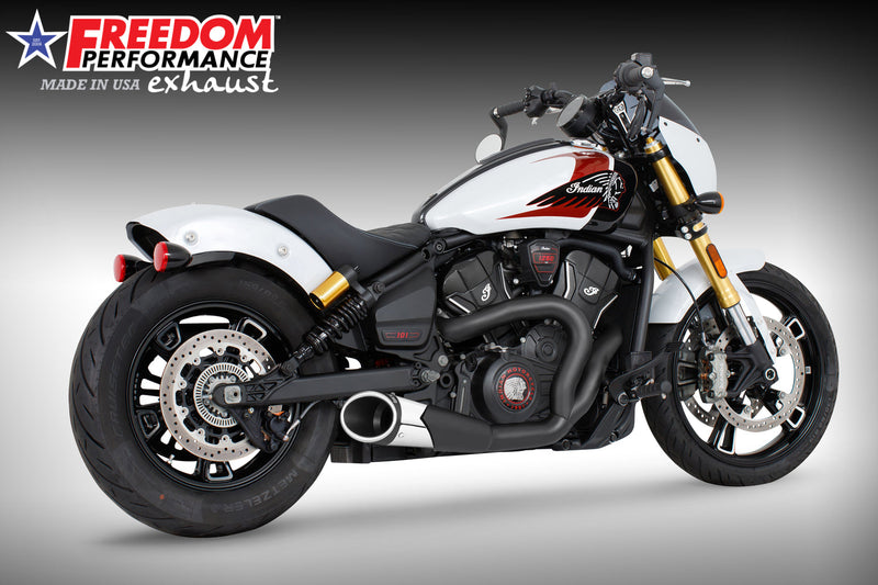 INDIAN 2025-PRESENT SCOUT 101-CLASSIC-SUPER-SPORT-BOBBER 4.5" 2 INTO 1 SHORTY BUNDLE
