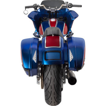 PAUL YAFFE BAGGER NATION The Fix Rear Fender - Black Frame Plate - M8 Softail