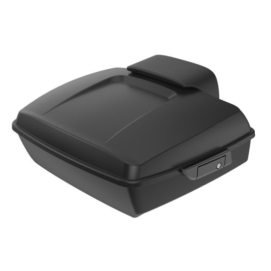 ADVANBLACK Rushmore Chopped Tour Pack Pak w/ Black Latch / Hinges For '97-'25 Harley Touring / Softail - Unpainted