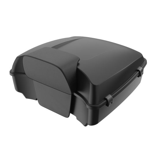 ADVANBLACK Rushmore Chopped Tour Pack Pak w/ Black Latch / Hinges For '97-'25 Harley Touring / Softail - Unpainted