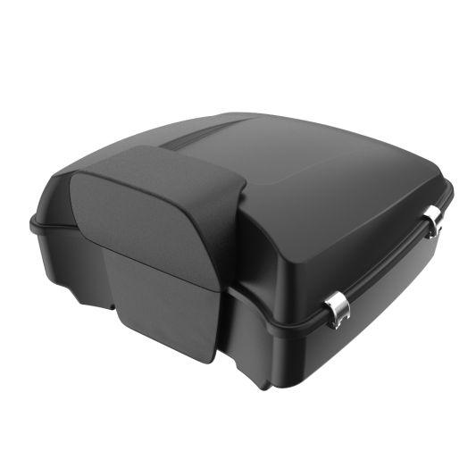 ADVANBLACK Rushmore Chopped Tour Pack Pak w/ Chrome Latch / Hinges For '97-'25 Harley Touring / Softail - Unpainted