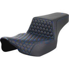 SADDLEMEN Step-Up Seat - Extended Reach - Front Honeycomb -  - Blue