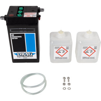 DRAG SPECIALTIES Conventional Battery Kit - EL / FL '36-'64