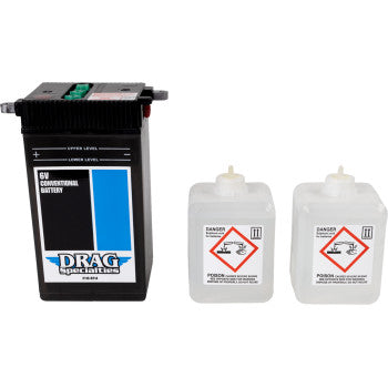 DRAG SPECIALTIES Conventional Battery Kit - EL / FL '36-'64