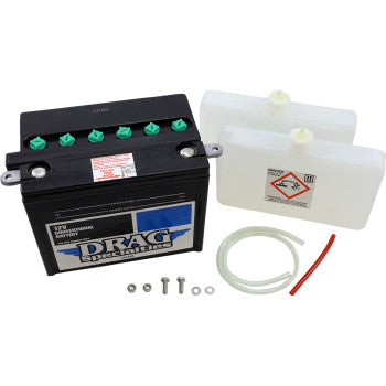 DRAG SPECIALTIES Conventional Battery Kit - Harley Davidson '65-'84