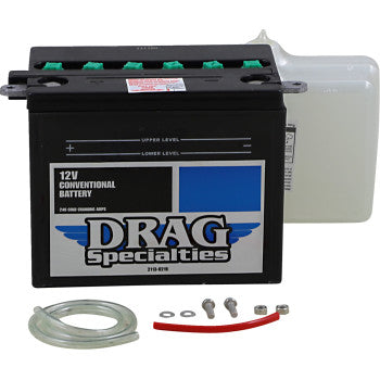 DRAG SPECIALTIES Conventional Battery Kit - Harley Davidson '65-'84