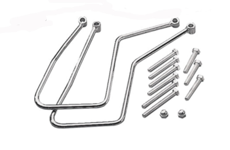 DRAG SPECIALTIES Saddlebag Support Bracket Kit - Chrome - FX '71-'86
