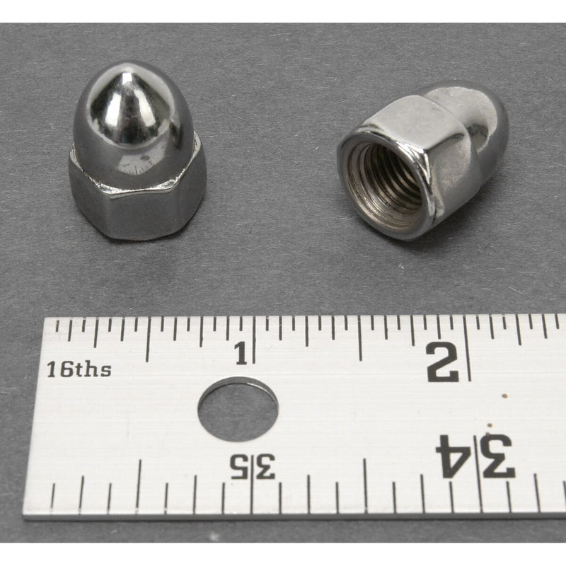 DRAG SPECIALTIES Chrome Ware Acorn Nuts - 7/16"-20 - SAE - 2-Pack