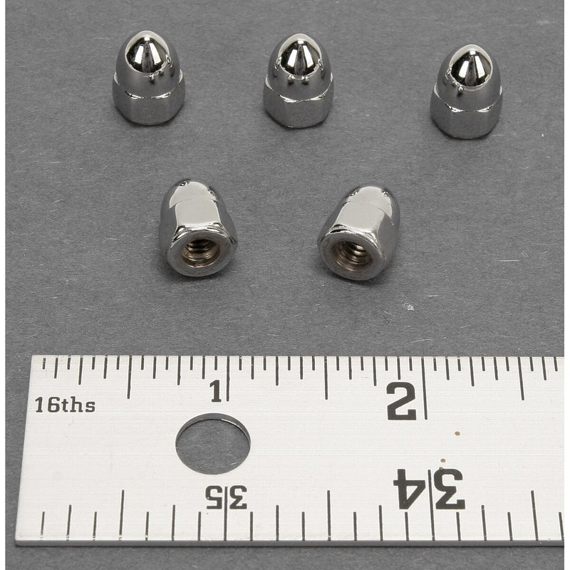 DRAG SPECIALTIES Chrome Ware Acorn Nuts - 10-24 - UNC - 5-Pack