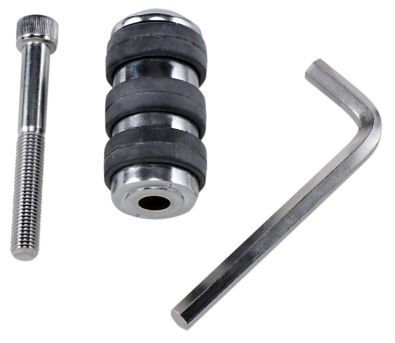 DRAG SPECIALTIES Soft-Ride Standard Gear Shift Peg - Chrome / Black