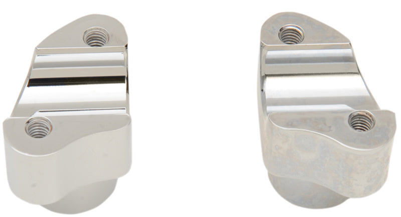 DRAG SPECIALTIES Buffalo Style Straight Handlebar Risers - Chrome - 1-1/2"