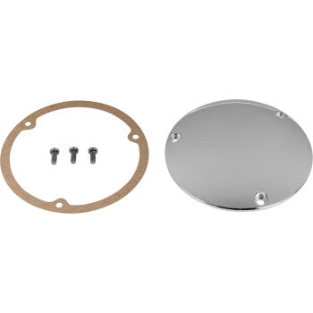 DRAG SPECIALTIES Derby Cover - Chrome - 3 Hole - '70-'98 Big Twin