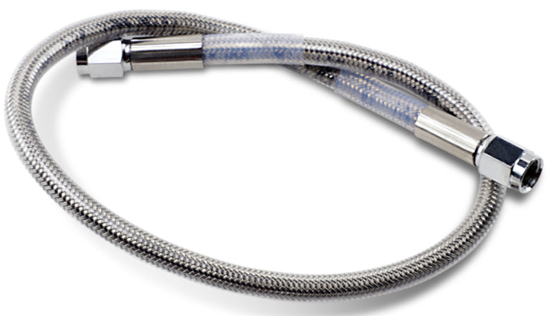 DRAG SPECIALTIES Universal Stainless Steel Brake Line - Clear Coated - 19"