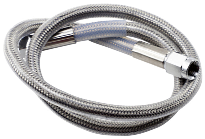 DRAG SPECIALTIES Universal Stainless Steel Brake Line - Clear Coated - 23"