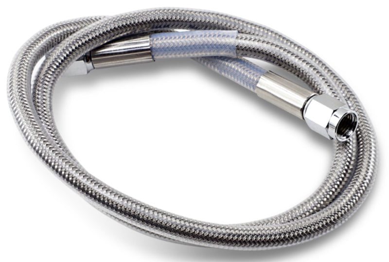 DRAG SPECIALTIES Universal Stainless Steel Brake Line - Clear Coated - 28"