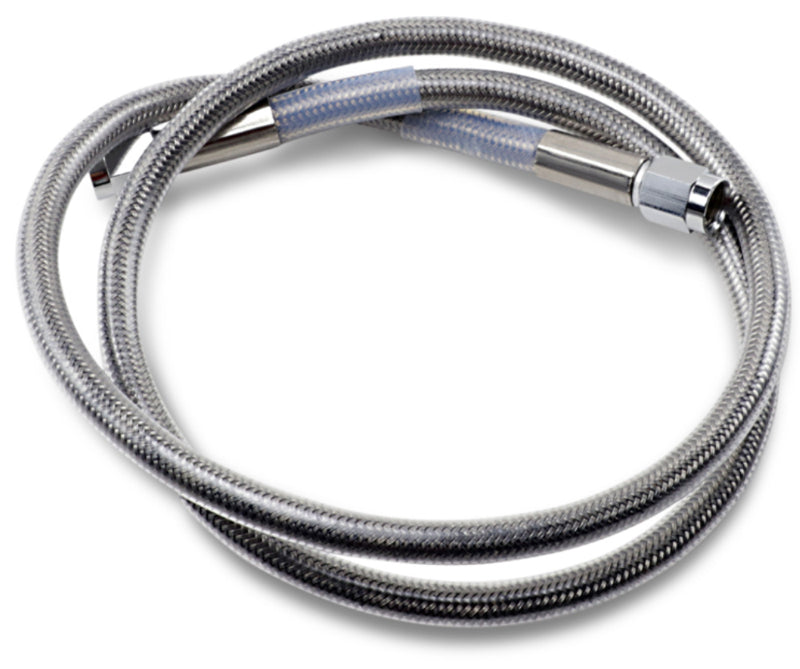 DRAG SPECIALTIES Universal Stainless Steel Brake Line - Clear Coated - 34"