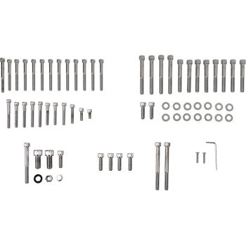 DRAG SPECIALTIES Motor Bolt Set - Knurled/Socket-Head - XL '77-'84
