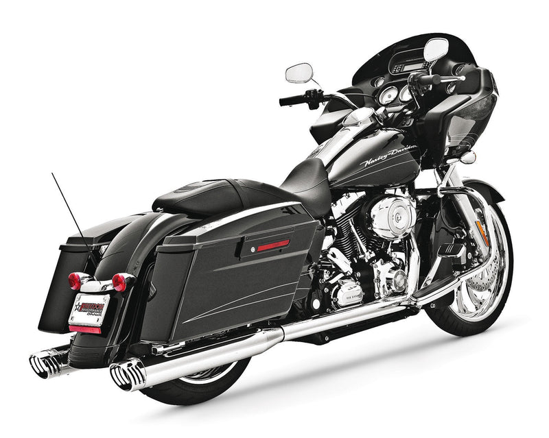 FREEDOM EXHAUST -  TOURING 4" 5 STEPPED RACING COMPLETE TRUE DUAL SYSTEM