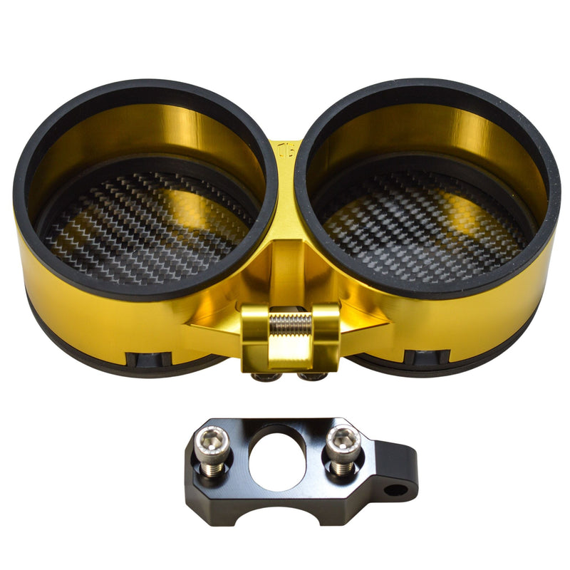 Harley Davidson Gauge Pod M8 Softail Dyna FXR Gold