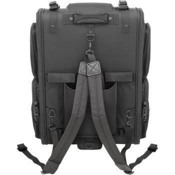 SADDLEMEN S3500 Tactical Sissy Bar Bag - Black