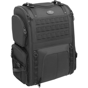 SADDLEMEN S3500 Tactical Sissy Bar Bag - Black