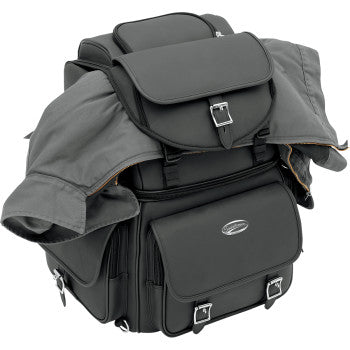 SADDLEMEN BR3400EX Combination Backrest, Backseat, and Sissy Bar Bag