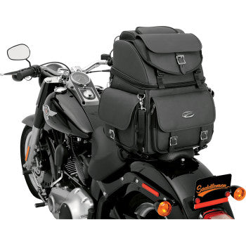 SADDLEMEN BR3400EX Combination Backrest, Backseat, and Sissy Bar Bag