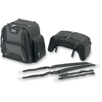 SADDLEMEN FTB3600 Sport Sissy Bar & Combo Bag