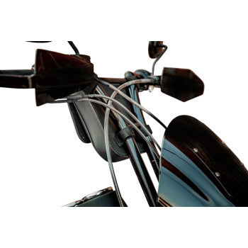 SADDLEMEN Handlebar Bag - 9" x 8" x 2" - Black