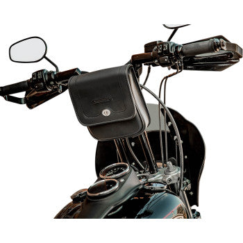 SADDLEMEN Handlebar Bag - 9" x 8" x 2" - Black