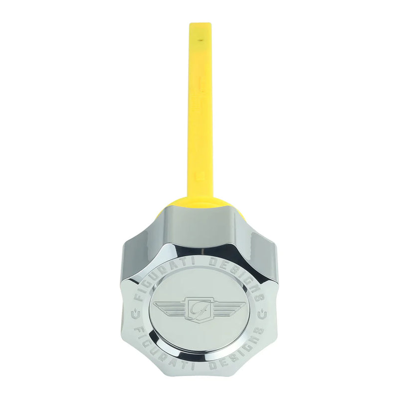 FIGURATI DESIGNS - Twin Cam '07-'16 Touring/Trike - Oil Dipstick - Smooth - Curved - Polished