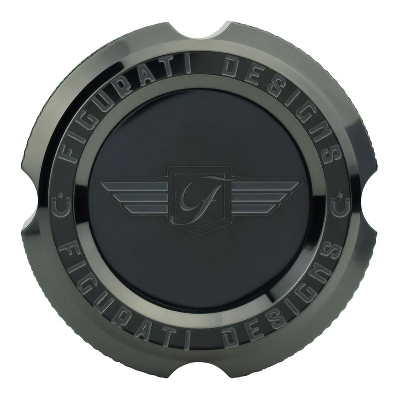 FIGURATI DESIGNS - Twin Cam '07-'16 Touring/Trike -  Oil Dipstick - Knurled - Black