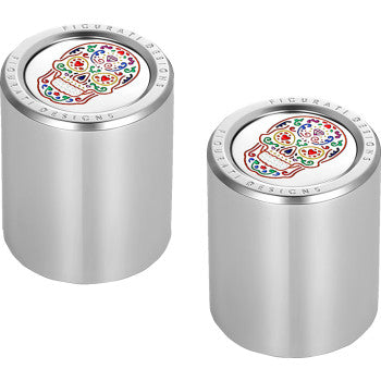 FIGURATI DESIGNS Docking Cover - Short - Mirror Polished - Sugar Skull