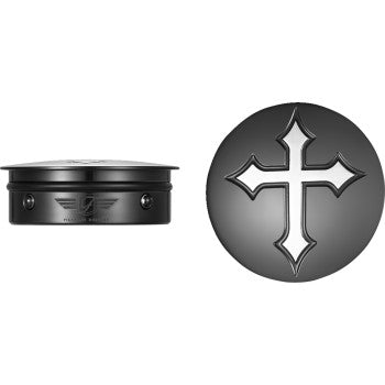 FIGURATI DESIGNS Swing Arm Covers - Cross - Custom - Black
