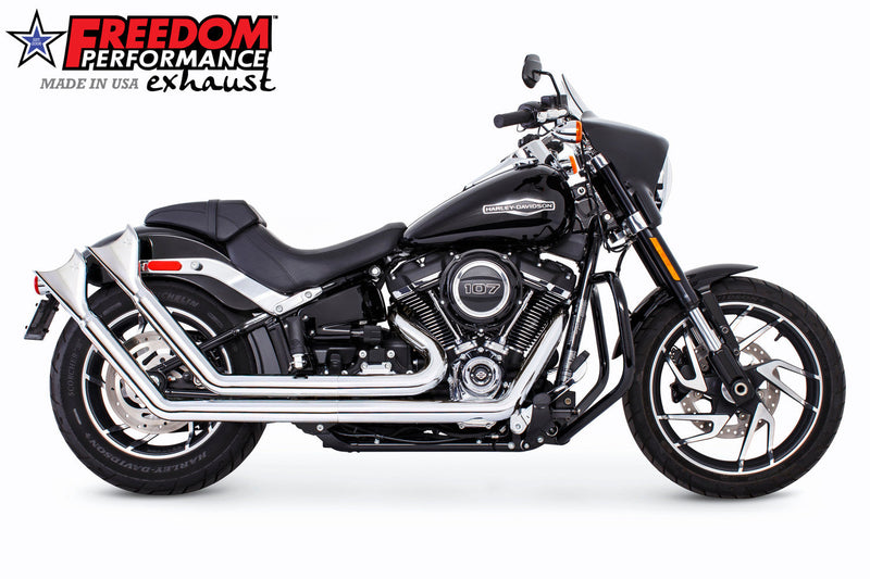 FREEDOM EXHAUST -  SOFTAIL UPSWEEPS *NOT FOR WIDE TIRE BIKES