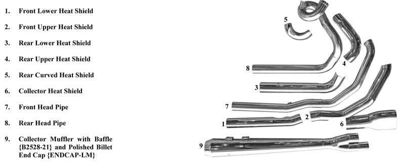 BASSANI XHAUST Road Rage 2:1 Exhaust System - Chrome - '10-'16 TOURING