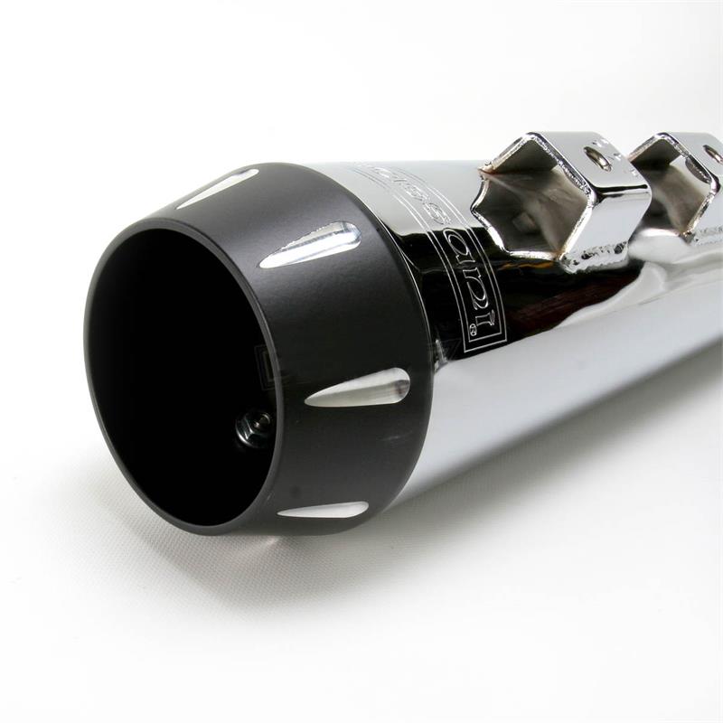 BASSANI XHAUST Road Rage 2:1 B4 Exhaust System - Chrome - Megaphone - '95-'16 TOURING