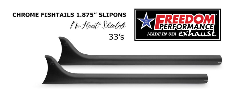 HARLEY SOFTAIL FISHTAILZ 1.875" SLIP-ONS CHECK DESCRIPTION FOR FITMENT