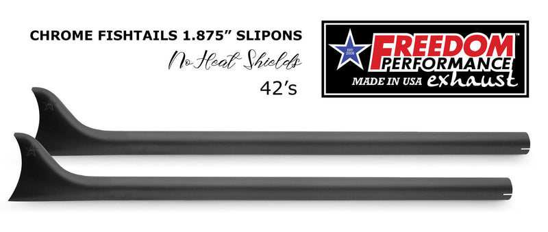 HARLEY SOFTAIL FISHTAILZ 1.875" SLIP-ONS CHECK DESCRIPTION FOR FITMENT