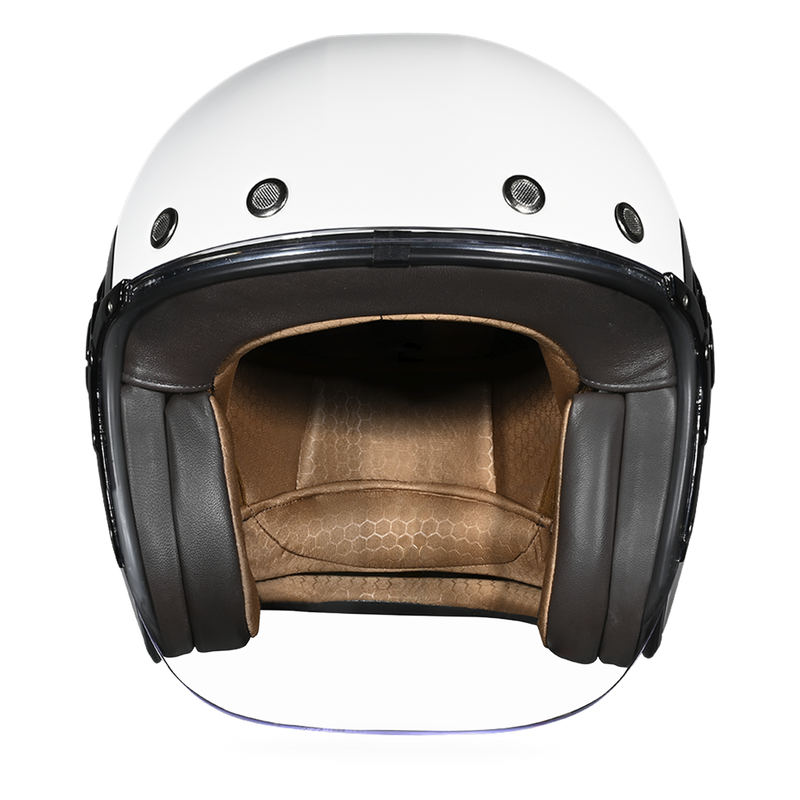 D.O.T. & ECE Daytona Retro Jet- Hi-Gloss White