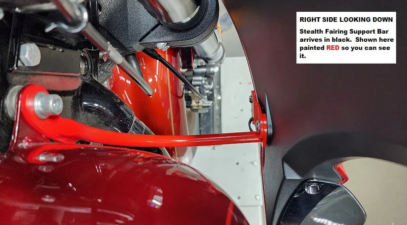 PAUL YAFFE BAGGER NATION Fairing Support Bar - Black - FXLRST '22-'24