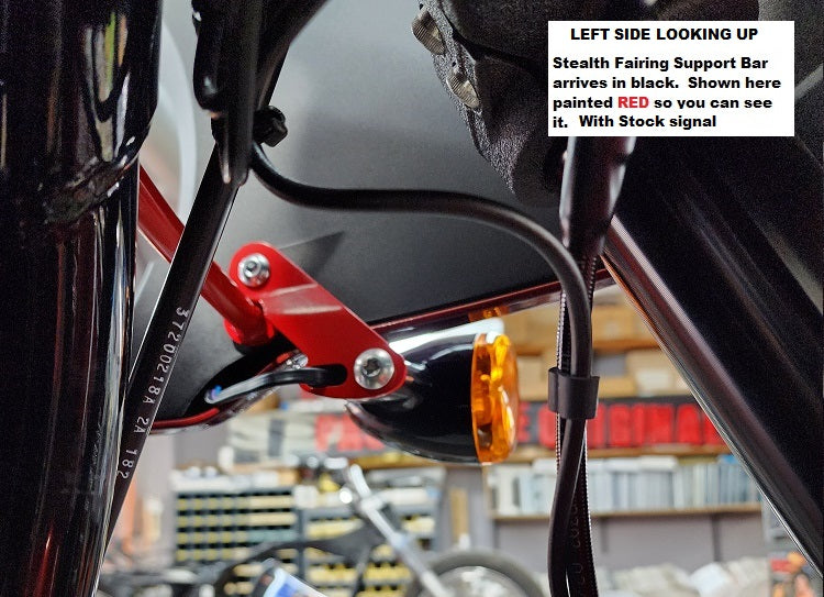 PAUL YAFFE BAGGER NATION Fairing Support Bar - Black - FXLRST '22-'24