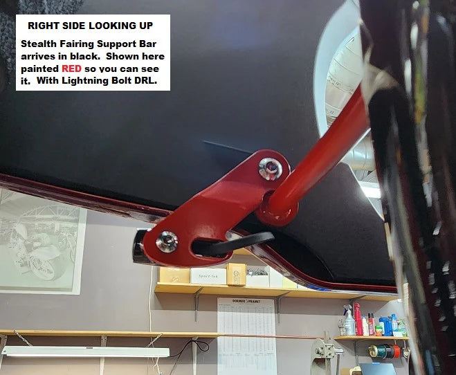 PAUL YAFFE BAGGER NATION Fairing Support Bar - Black - FXLRST '22-'24