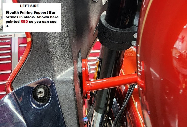 PAUL YAFFE BAGGER NATION Fairing Support Bar - Black - FXLRST '22-'24