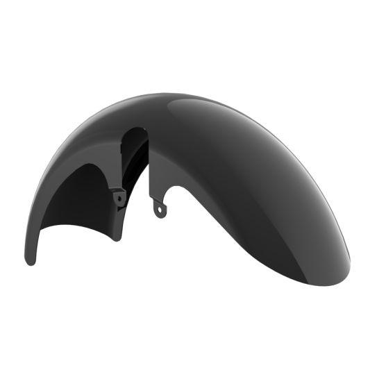 ADVANBLACK 18" Wide Fat Tire Front Fender for Harley Touring Models 2014-2023 - Vivid Black